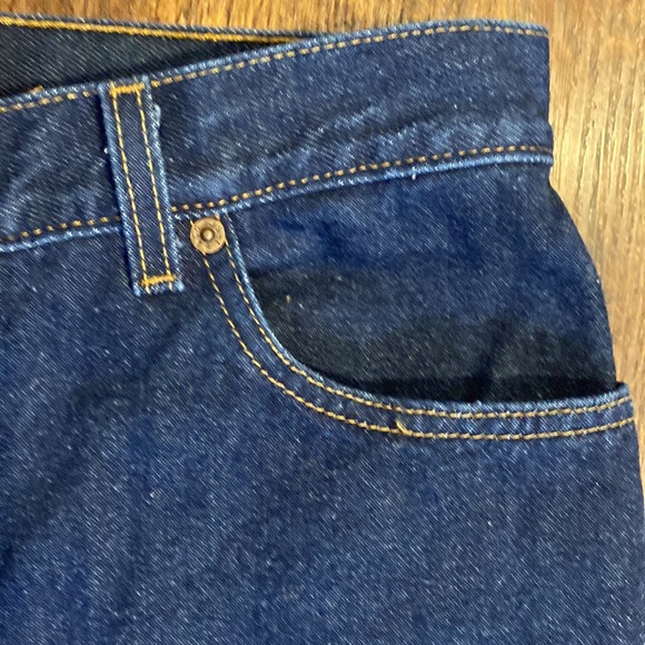 Vintage Levi 550 Relaxed Fit Tapered Leg High Waisted Dark Wash Mom Jeans-28X28 - Picture 5 of 16